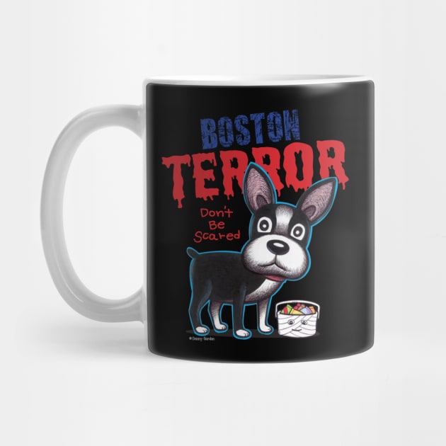 Boston Terror Halloween Dog by Danny Gordon Art